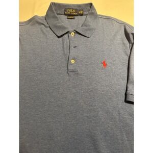 Polo Ralph Lauren Mens Classic Fit Polo Shirt Blue Size L Embroidered Pony